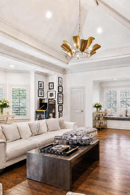 A modern living room interior design